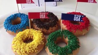 Olympic Games Sprinkle Donuts
