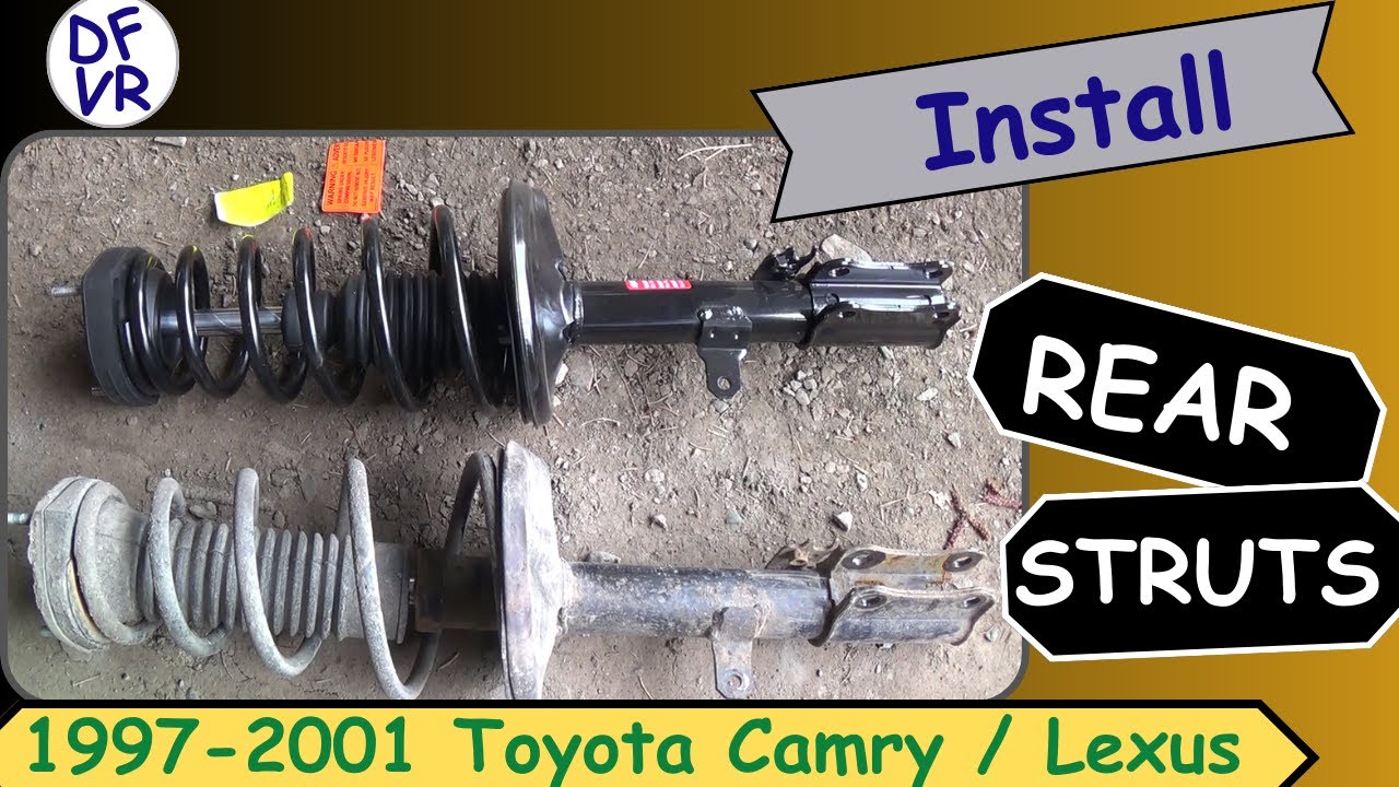 How To Replace Rear Struts 2000 Toyota Camry XLE 3.0L V6 or Lexus Sedan ...