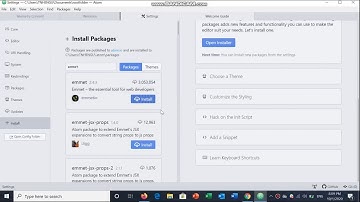 How to download Atom Text editor & Packages you need