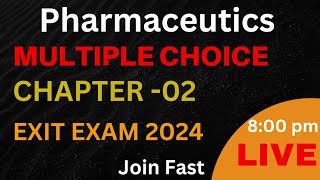 Pharmaceutics Chapter 2 multiple choice || packaging materials multiple for Exit Exam