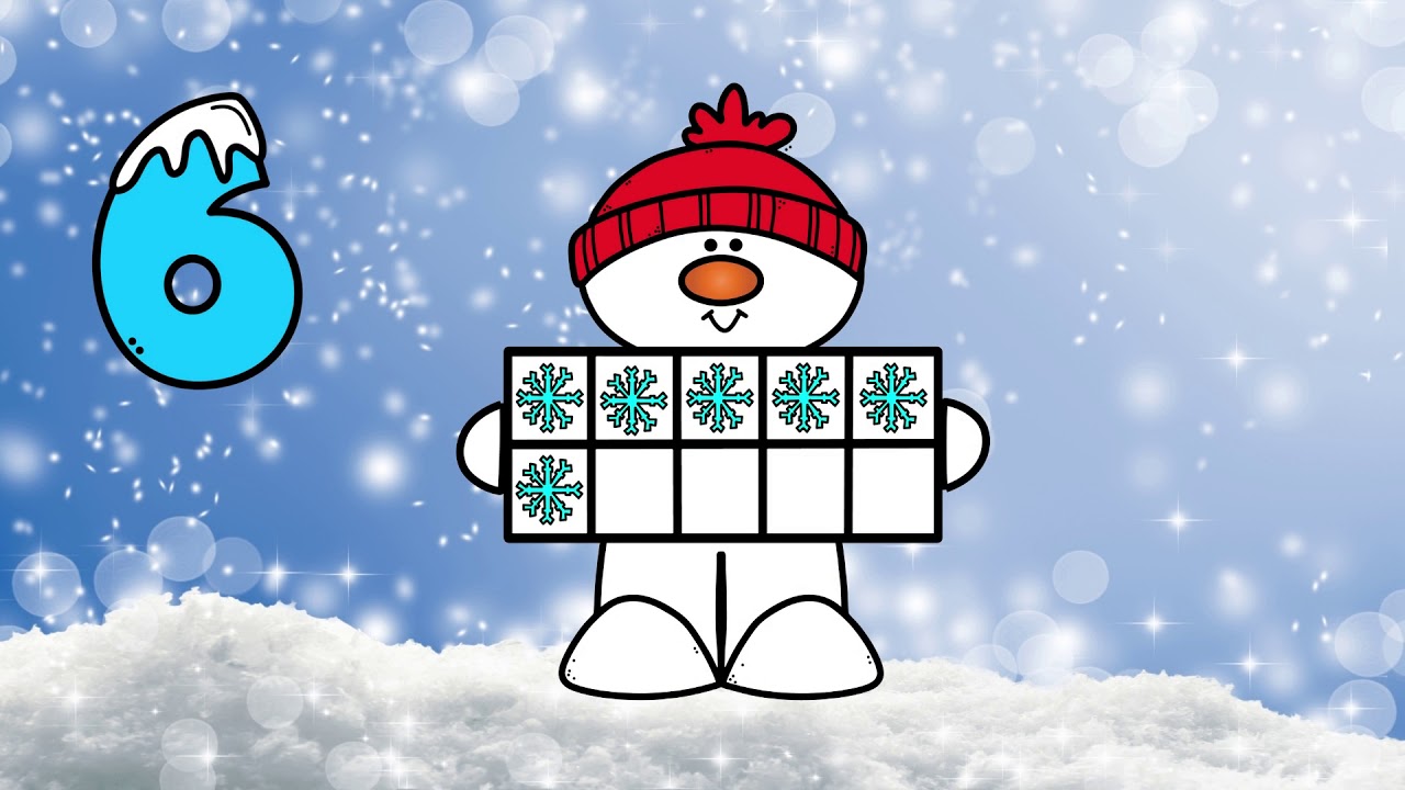 Counting Snowflakes Numbers 0 10 Snowman Ten frames Virtual School Counting Snowflakes Numbers 0 10 Snowman Ten frames Virtual School