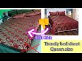 trendy bed sheet 😍 | best king size bed sheet review| Meesho product review