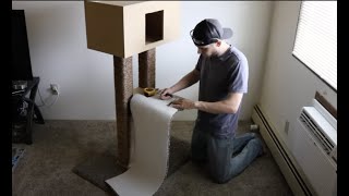 Cat tree build - with commentary