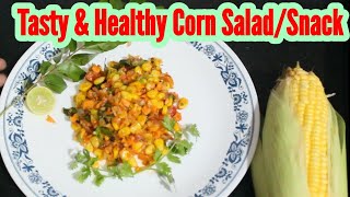 Tasty And Healthy Saladsnacks Corn Recipe Health Glow And Taste