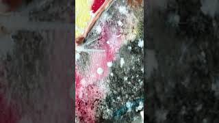 Using salt in watercolor | salt effects on watercolor painting | galaxy by Brittany Lemmon
