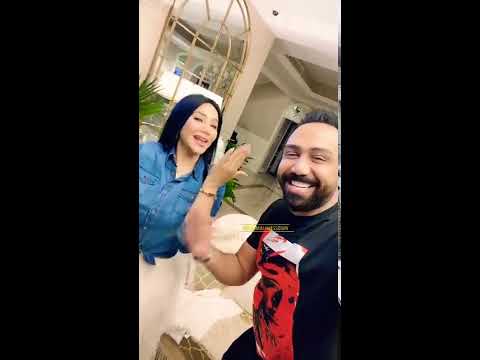 الفنان مصطفى العبدالله مع الاعلامية لجين عمران يغنون ويرقصون على اغنية تعال اشبعك حب اشبعك دلال