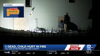 Woman killed, child rescued from burning home in Racine County