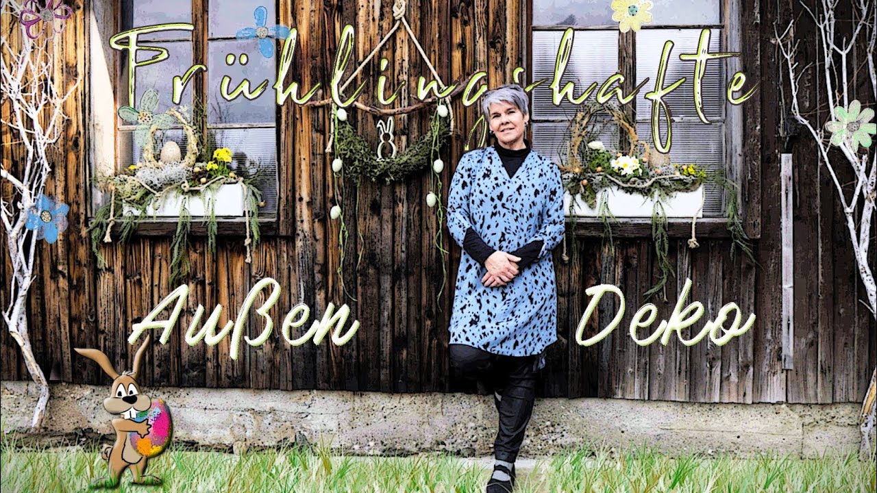 FRÜHLINGSHAFTE Außengestaltung für Fenster und Balkon | einfaches Umgestalten  Winter / Frühling