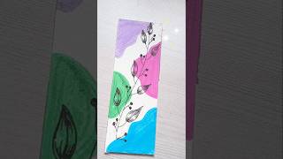 Easy Abstract Leaf Art for Beginners 🎨🍃#aestheticart #easyart #shorts #painting #creativeart