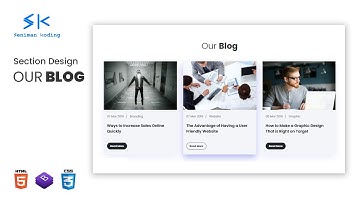 Tutorial web desain Section Blog Hover Scale Bootstrap 4 Responsive - BAHASA INDONESIA