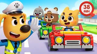 kids learn traffic rules safety tips kids police cartoon