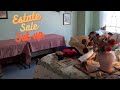 First day estate sale walk through and set up.