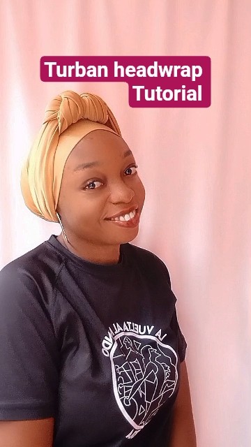DIY Turban Headwrap Tutorial #shortsfeed #headwrap #turban