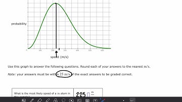 ALEKS: Interpreting a graph of molecular speed distribution