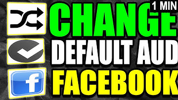 How To Change Default Audience In FaceBook (2025)