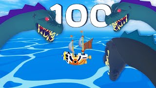 ล่าเจ้าทะเล 100 ตัว Blox Fruits