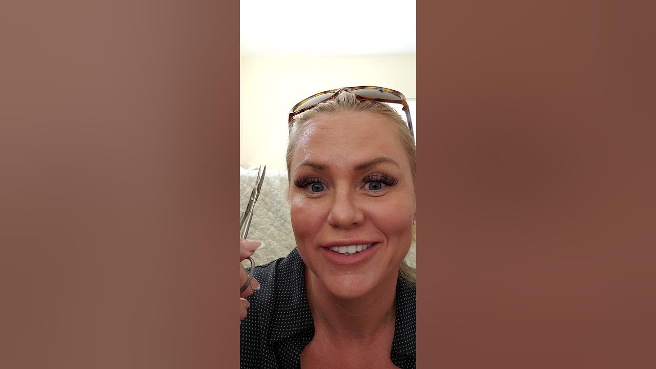 How to trim eyelash extensions part 1 YouTube