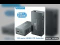 2024 HDMI Extender with Loop Out 4K 1080P HDMI Extender 100m No Loss RJ45 to HDMI Extender Transmitt