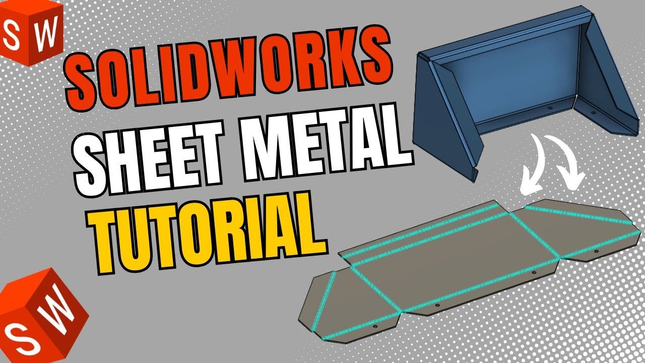 Sheet Metal design Tutorial using Solidworks - YouTube