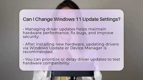 Can I Change Windows 11 Update Settings? - The Hardware Hub