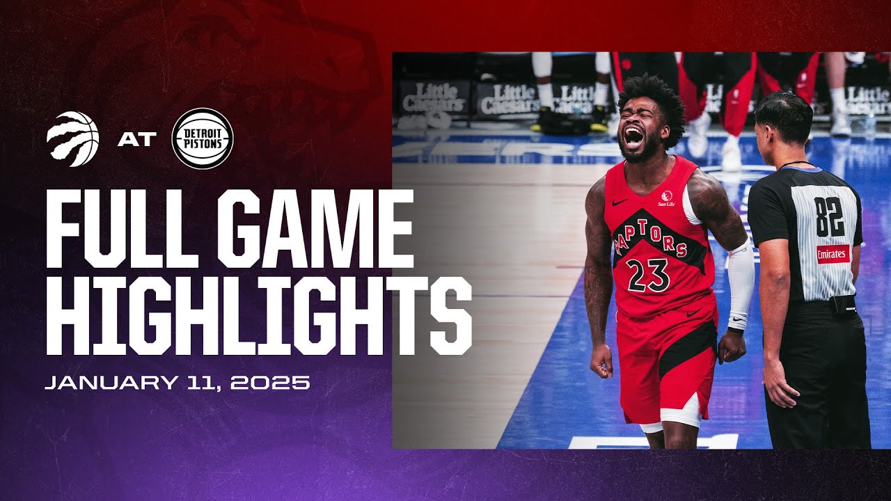 Game Highlights: Raptors @ Pistons | January 11, 2025
