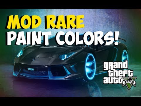 GTA 5 Online: How to Get Modded Colors! "Rare Paint Colors" Change ...