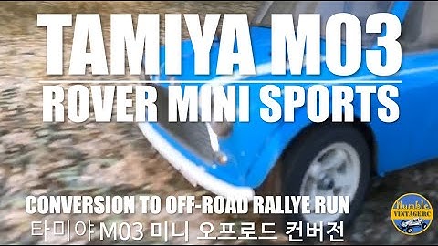 Tamiya M03 Rover Mini Rallye Edition, with high-lifted suspension and tires!