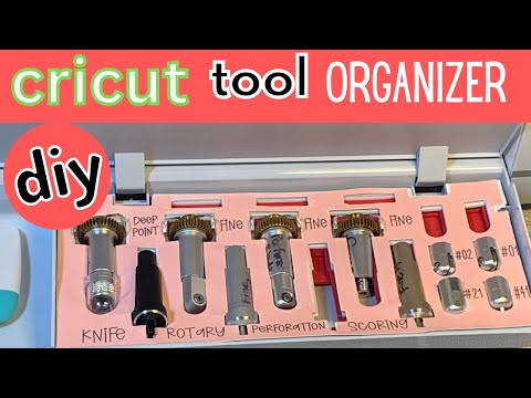 Make a Cricut tool organizer for your Cricut machine #cricut #diy