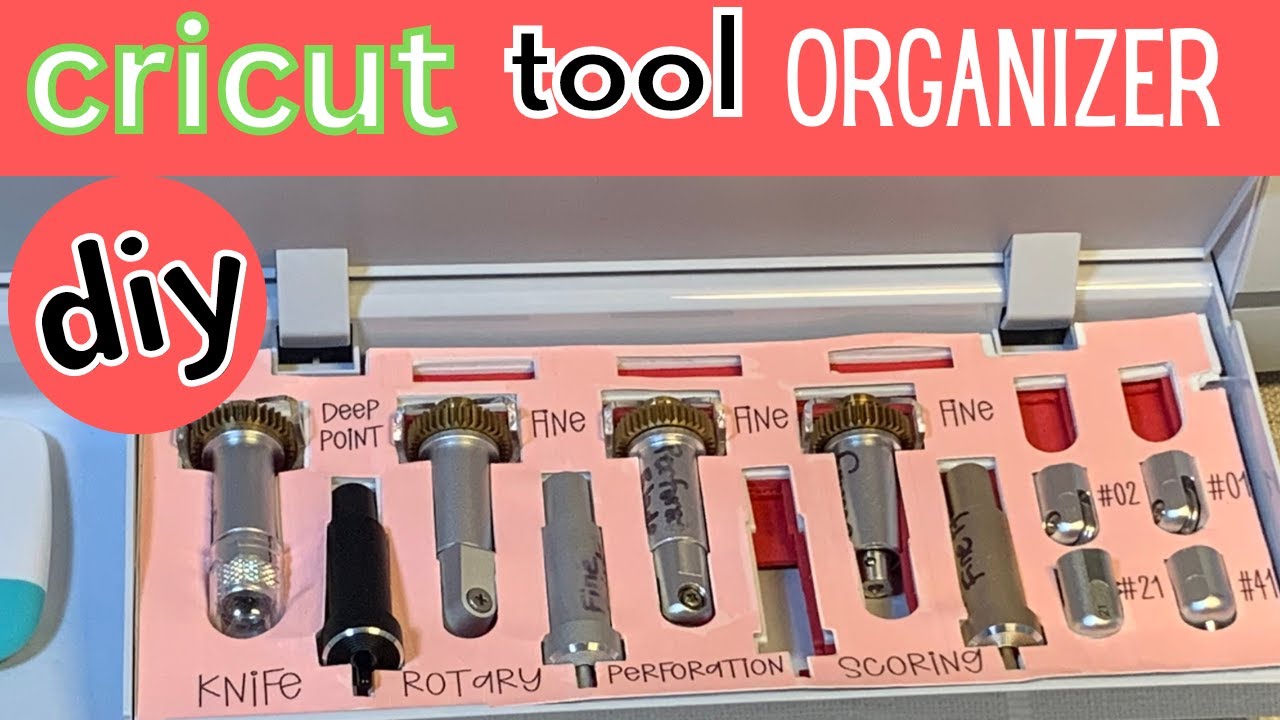 Make a Cricut tool organizer for your Cricut machine #cricut #diy  #cricutmade #tools 
