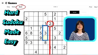 Hard Sudoku Puzzle Made Easy: Solve With Me