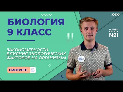 Закономерности влияния экологических