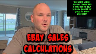 How many items SHOULD you be selling on Ebay Daily. Full Calculations