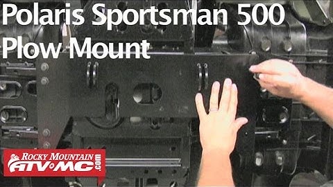 Polaris Sportsman 500 Tusk SubZero ATV Snow Plow Mount Installation