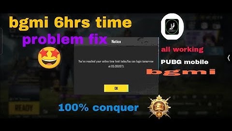 LIFE TIME PROBLEM FIX 6 HRS TIME LIMIT BGMI 3.9 update 2025 100 SAFE CONQUER#EASY CONQUER#VIEDO#FRE