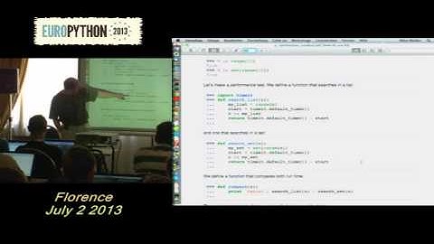 M  Müller Faster Python Programs through Optimization Part 2