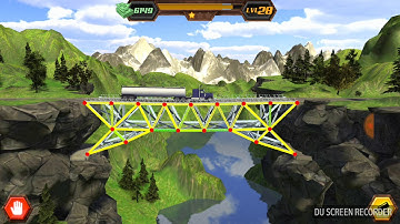 Bridge Construction game - Level 28