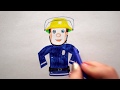 🔥 Feuerwehrmann Sam zeichnen - How to draw a firefighter / fireman Sam - рисуем пожарника Сэма