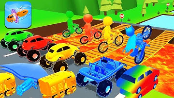 Shape shifting 🏃‍♂️🚗🚲🚦All Levels Gameplay Walkthrough Android,ios Max Level MAX3F115