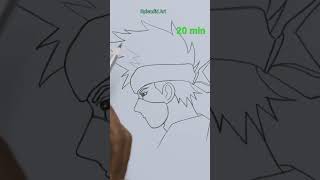 Kakashi hatake drawing #shorts #youtubeshorts #art