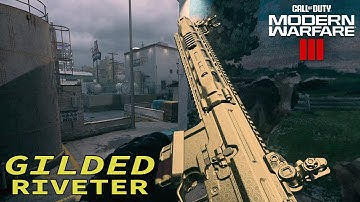 UNLOCKING GILDED ON THE RIVETER! - COD MW3 MULTIPLAYER