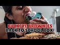 BUCKEYE BROWNIES MUKBANG (BACK TO SCHOOL BOX)