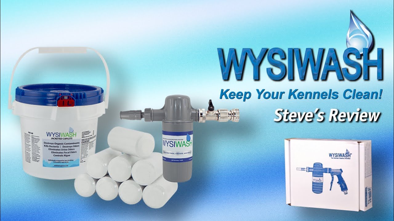 Fast & Easy Dog Kennel Cleaning with the WysiWash Sanitizing Sprayer