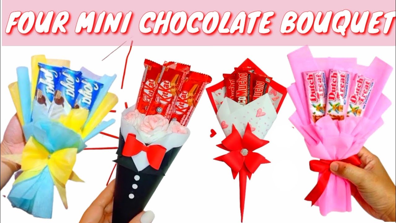 DIY || CUTE MINI CHOCOLATE BOUQUET 💐😍 || GIFT IDEAS FOR ANY OCCASION ...