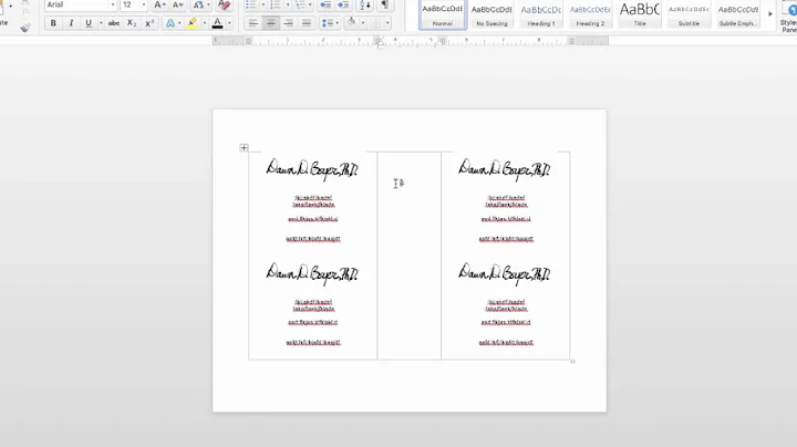 How to Create Two-Page Flyer in MS Office Word Document