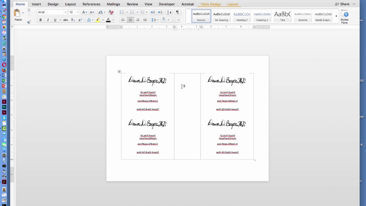 can i print double sided in word one page