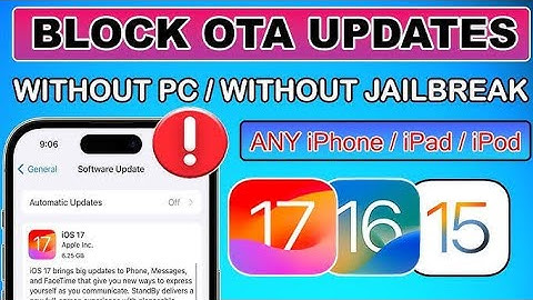 Disable OTA + Factory Reset IOS 15 No Jailbreak #appleiphone
