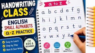 Handwriting class | English small alphabets a-z practice