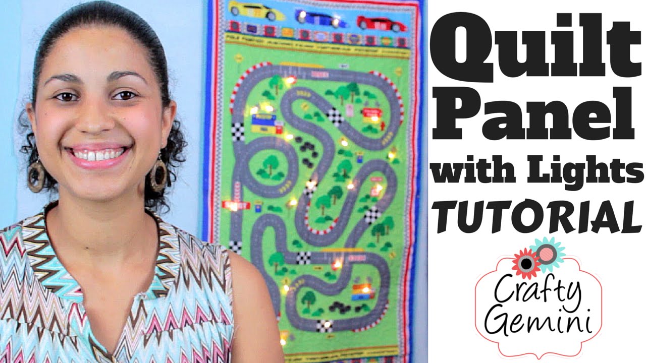 How to Make a Quilt Panel with Lights! - YouTube