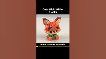 Dream Castle Nick Wilde M39 Mini Blocks Preview #lego #brick #miniblock #nanoblock #block