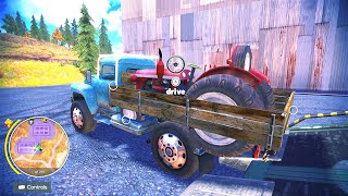 How To Load Tractor Quickly On Russian Zed Truck | Off The Road Unleashed Nintendo Switch Gameplay screenshot 3